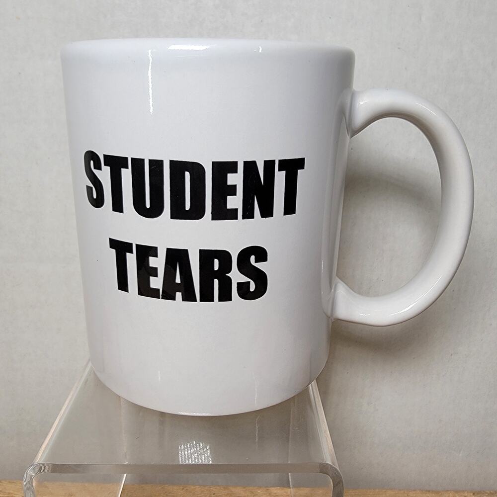 Student Tears White Ceramic Coffee Mug